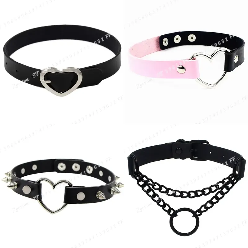 Goth Punk Spike Choker - قلادة تشوكر هاراجوكو بانك روك قوطية