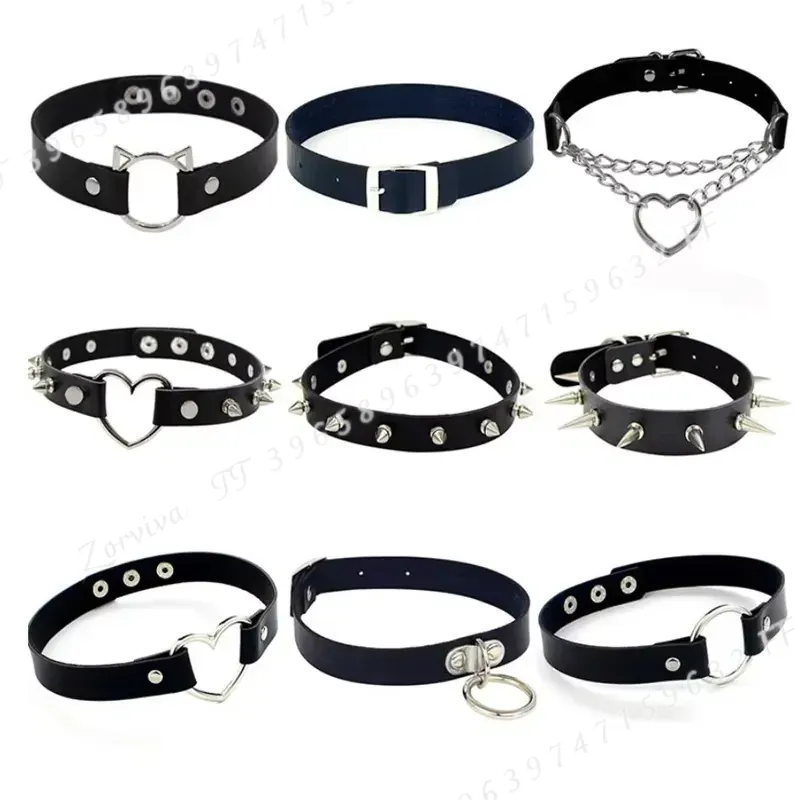 قلادة تشوكر هاراجوكو بانك روك  - مراجعة Goth Punk Spike Choker وسعره