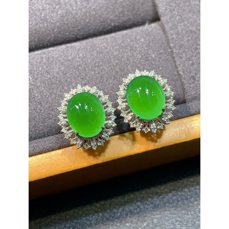 أقراط من اليشم الأخضر الإمبراط - مراجعة Earrings وسعره