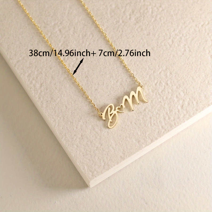 اسم مخصص القلائد للنساء مقاوم  - مراجعة Custom Name Necklace Stainless Steel وسعره