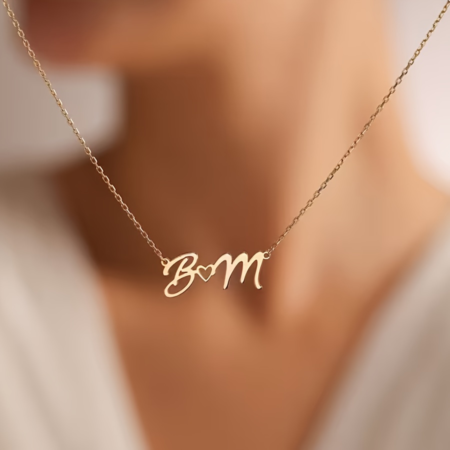 اسم مخصص القلائد للنساء مقاوم  - مراجعة Custom Name Necklace Stainless Steel وسعره