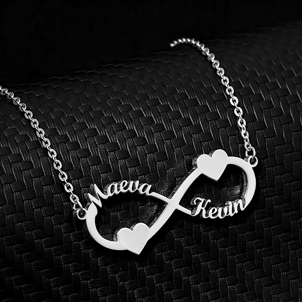 قلادة مخصصة بالاسم مع قلادة عل - مراجعة Custom Name Necklace Stainless Steel وسعره