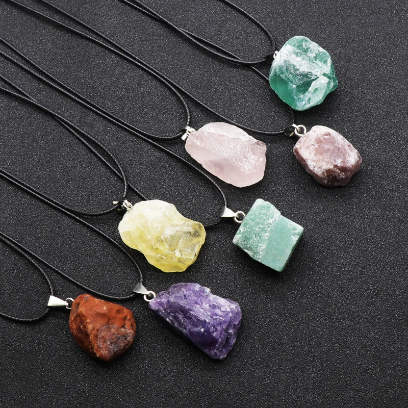 الجمشت الطبيعي زهرة قلادة الري - مراجعة Crystal Pendant Necklace Natural Stone وسعره